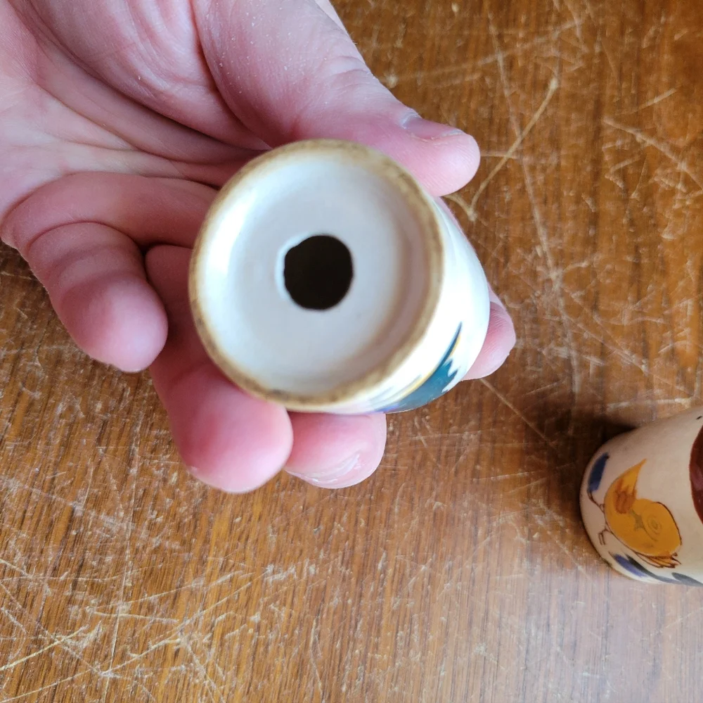 Vintage Salt and Pepper Shakers Mini Jugs Made in Japan Chickens